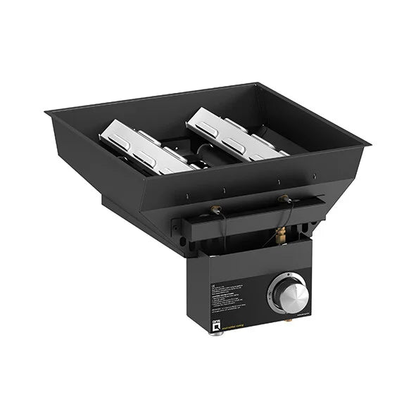 oneQ Flame Built-in Set met Deksel | Inbouw gasbarbecue 30 mBar