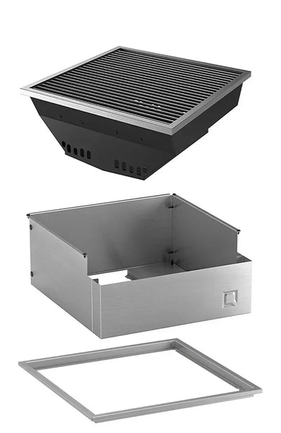 oneQ Glow Built-in Set | Inbouw houtskoolbarbecue