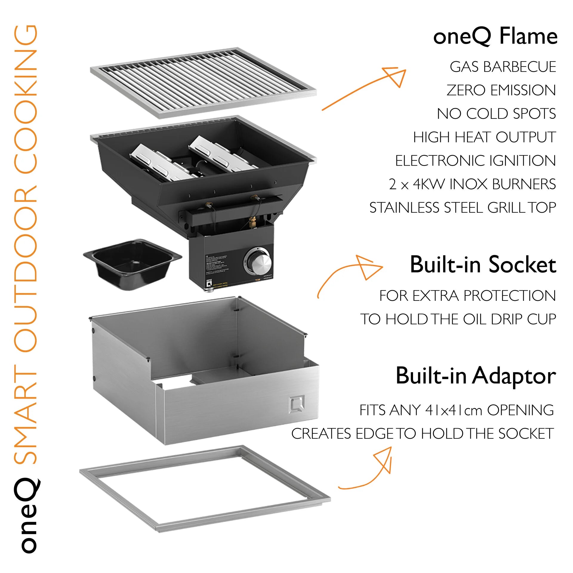 oneQ Built-in Adaptor voor Deksel