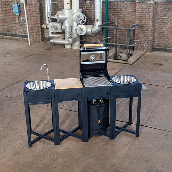 oneQ Buitenkeuken Quattro Set | Inclusief kooktoestellen